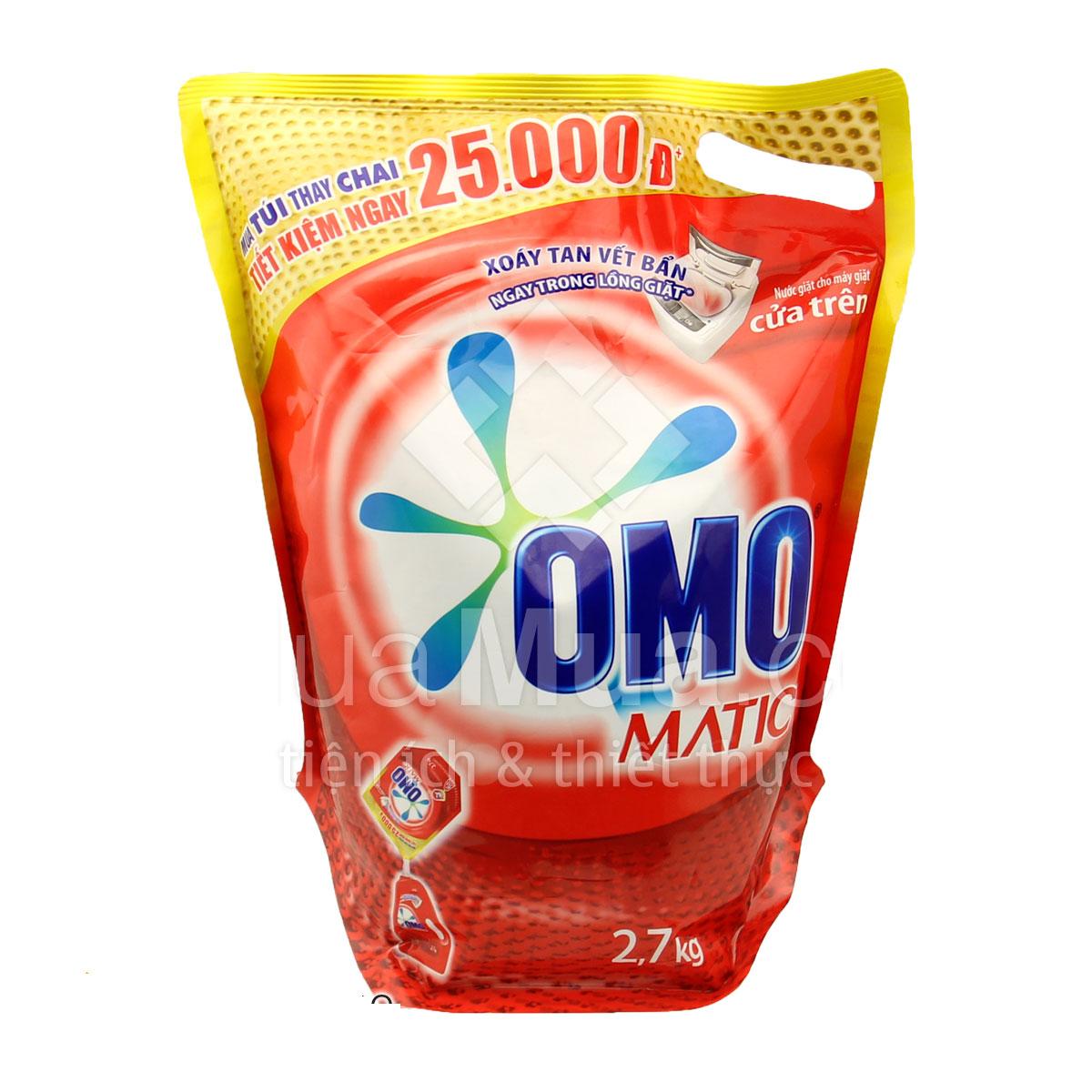 Túi nước giặt Omo 2.7kg